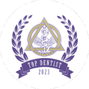 Top dentist 2023 badge