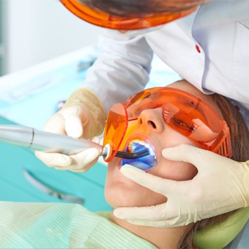 Getting a tooth colored filling is fast and easy